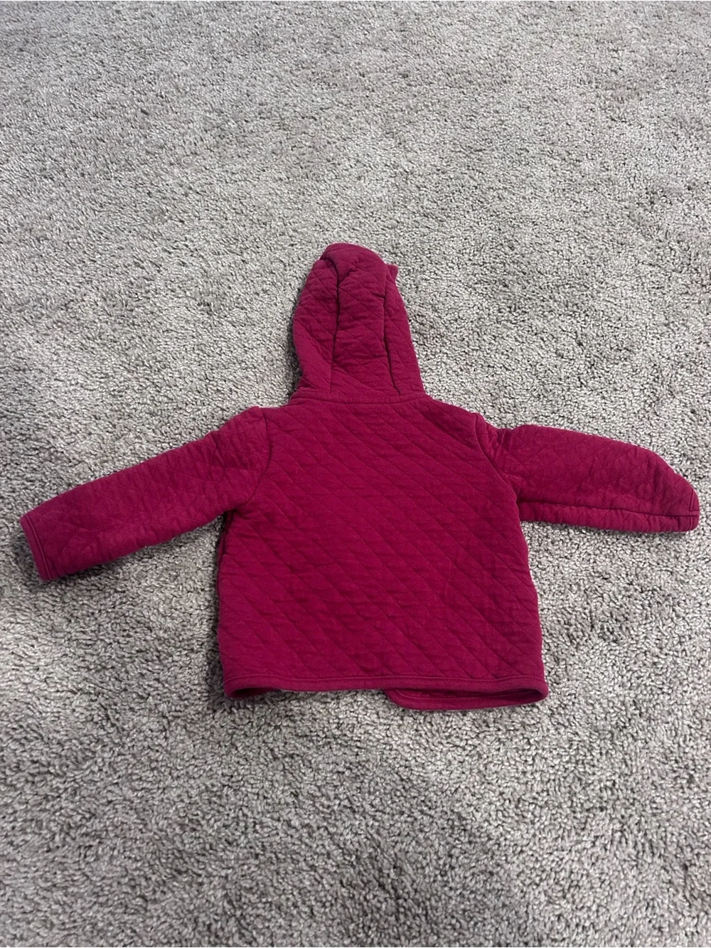 Carter's Quilted Hooded Jacket in Berry